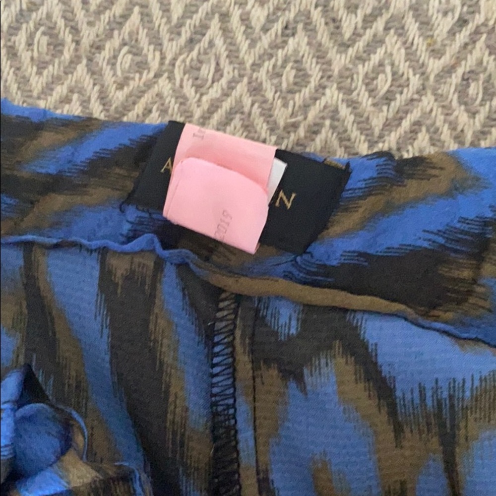 AVA AND AIDEN BLUE ZEBRA PRINT CULOTTES - Picture 5 of 5